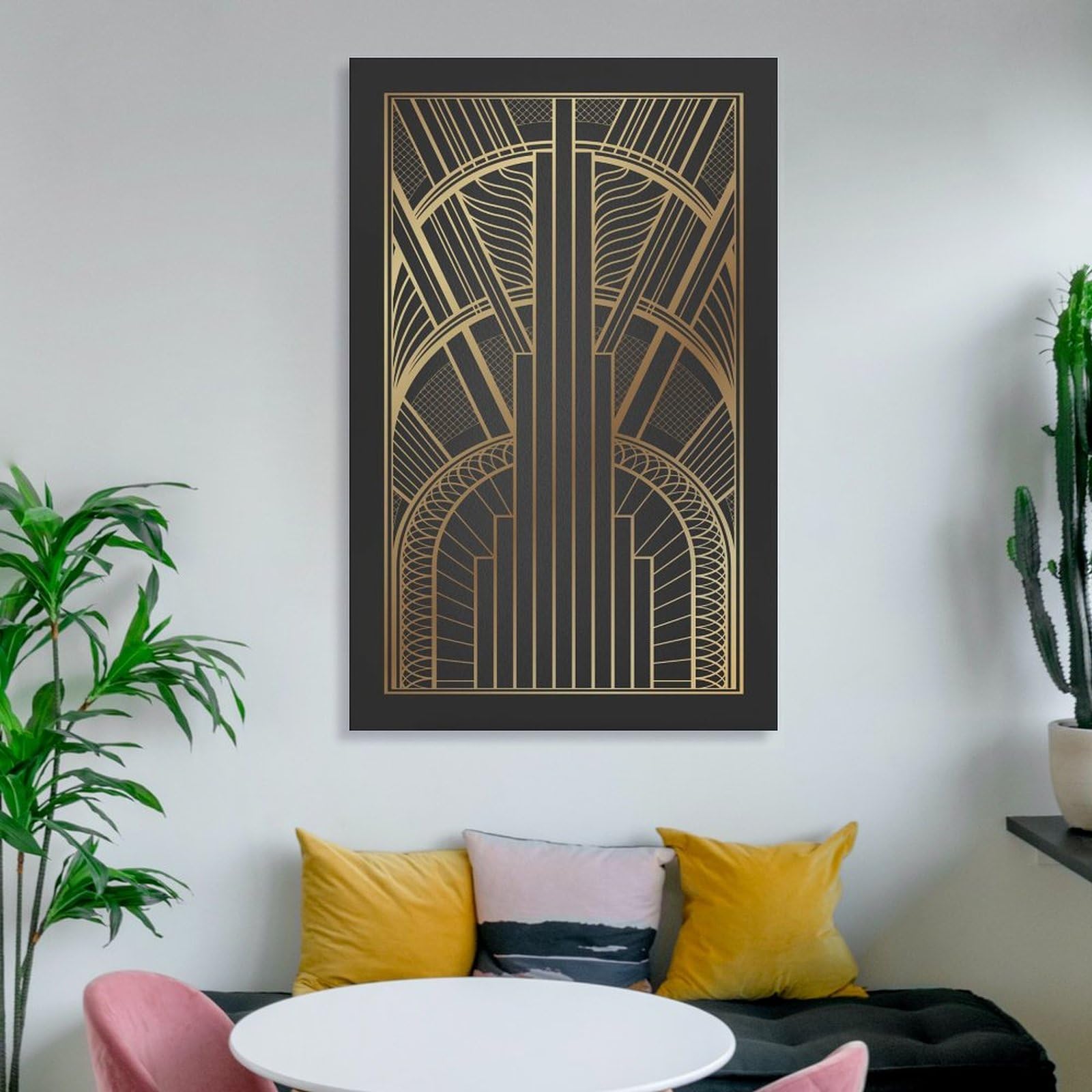 Art Deco Print, Art Deco Wall Art, Black Gold Print, Art Deco